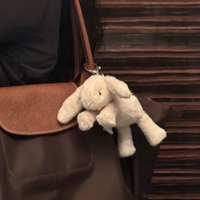 Jelly Smudge Rabbit Soft Plush Bunny Bag Charm Cat New Keychain