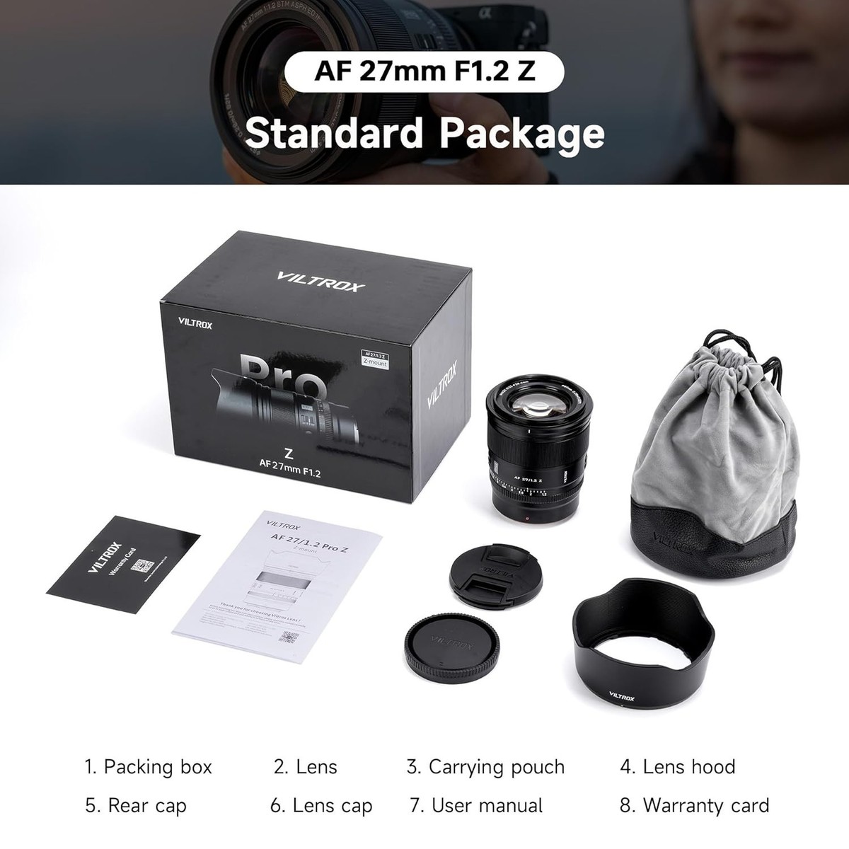 Viltrox 27mm F1.2 Pro Auto Focus Prime Lens for Nikon Z Mount 