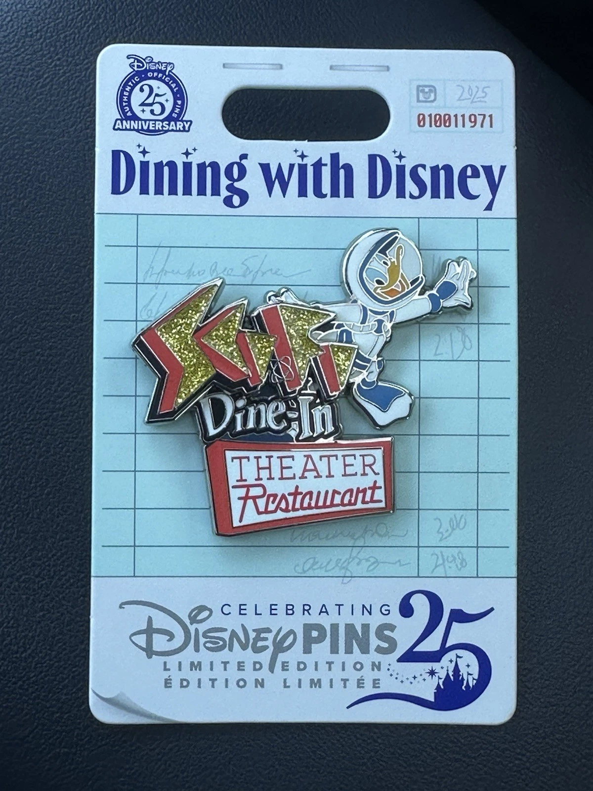 2025 WDW Dining with Disney Sci-Fi Dine-In Restaurant LE 2500 Pin