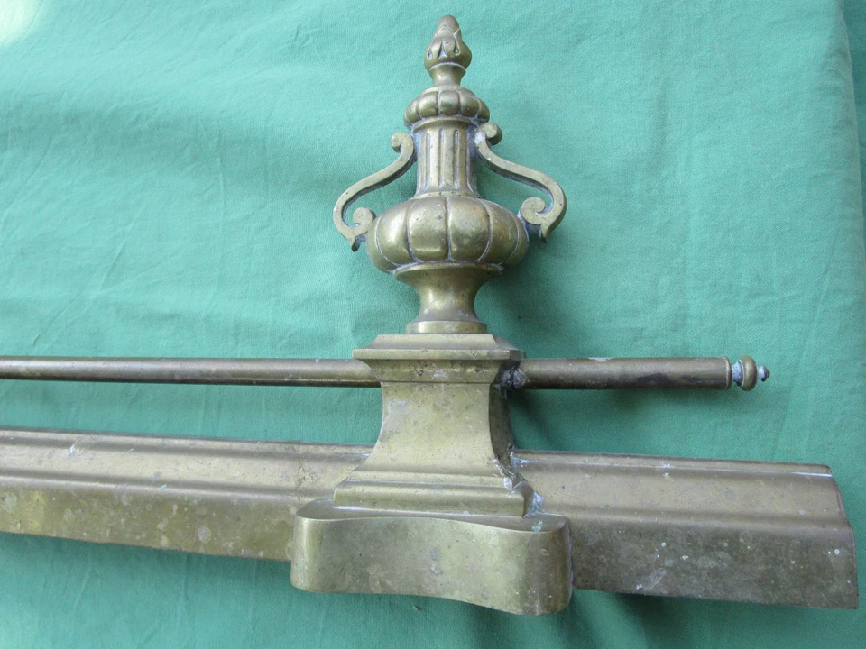 Devant de cheminée garniture laiton bronze ancienne style Louis XVI large 101 cm - Photo 4/4