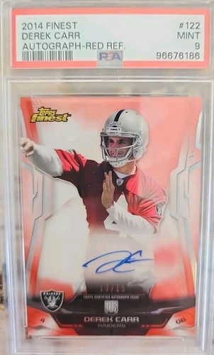 Derek Carr [Autograph Refractor] #122 2014 Topps Finest card