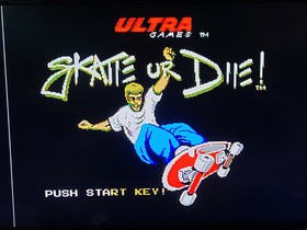 Vintage Nintendo NES Skate Or Die Game Cartridge & Dust Cover Tested Working