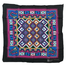 Vintage 13960 Paris Native Southwest Scarf Bandana 20.75" x 20.75" Made in USA