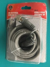 CB Antenna Cable mini-8 RG-8X 12' long molded PL-259 connectors stranded center