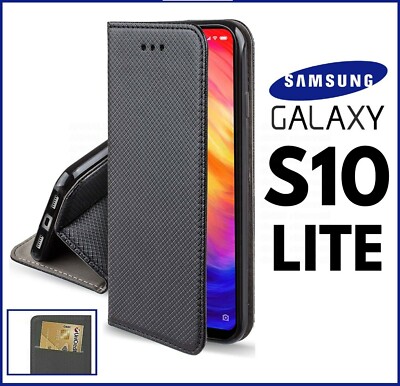 Samsung Galaxy S10 Plus Custodia Stile Libro Pelle Wallet Case Bruciato