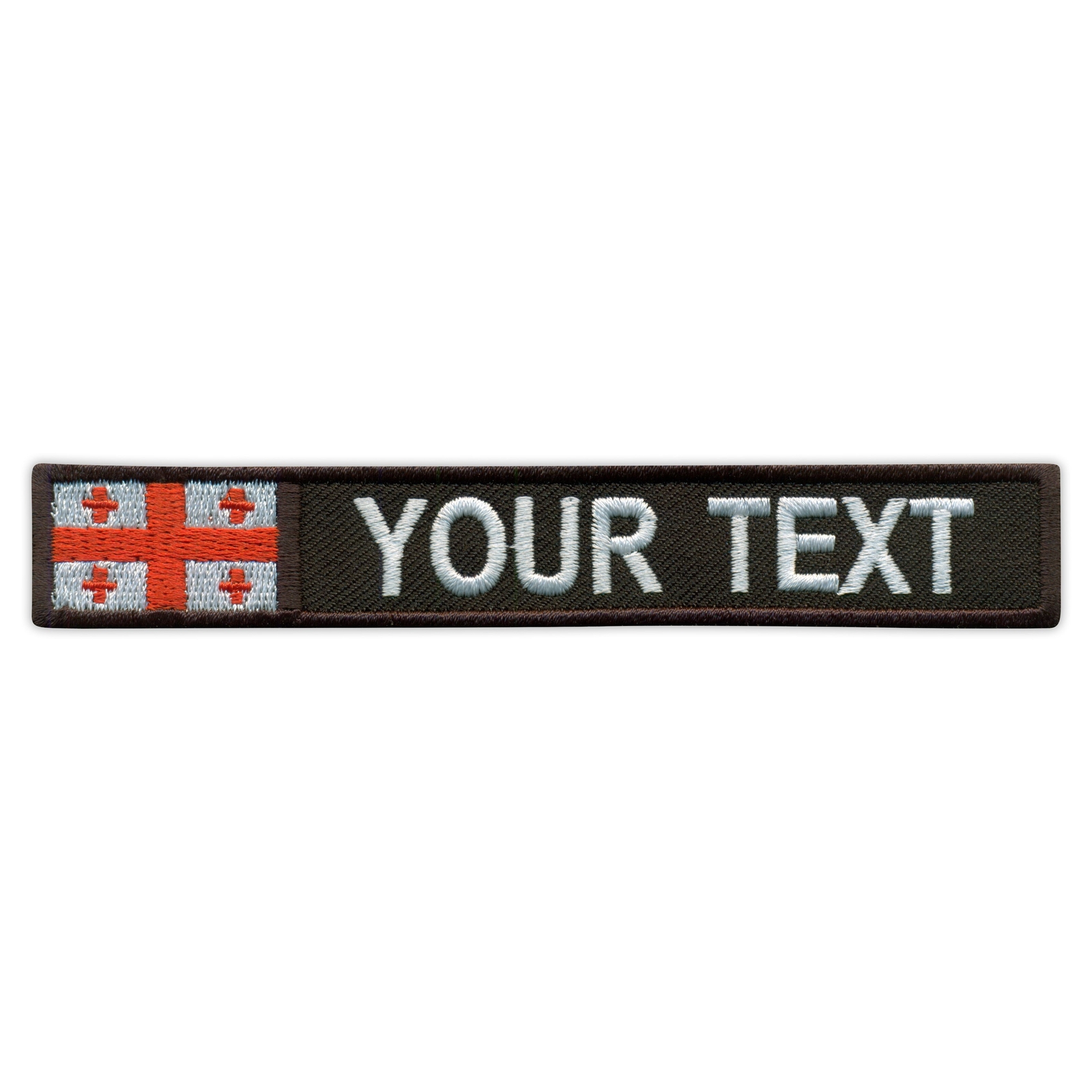 Georgia Flag Embroidered Name Patch Badge