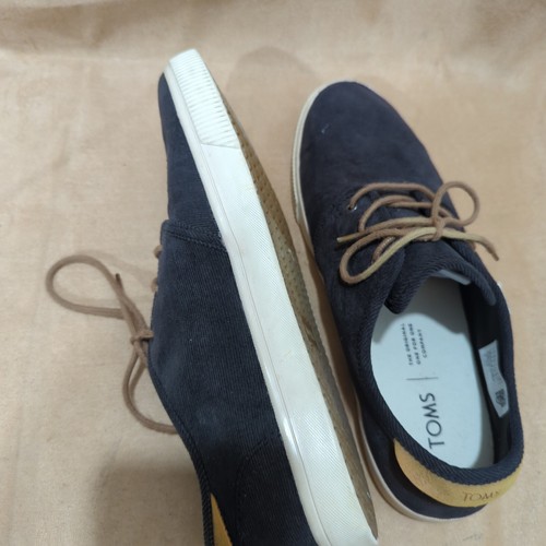 Toms Mens Trainers Lowtop Size UK8 Blue - Picture 8 of 9