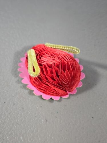 Vintage Honeycomb Paper & Pipe Cleaner Mouse Made In Japan Decoration 2" - Picture 3 of 6