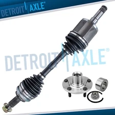 Front Wheel Bearing Hub Left CV Axle Shaft for 2007 - 2010 Ford Edge Lincoln MKX