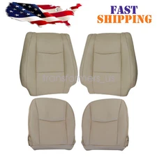 Driver & Passenger Bottom & Top Seat Cover For 03 2004 2005-2009 Lexus GX470 Tan