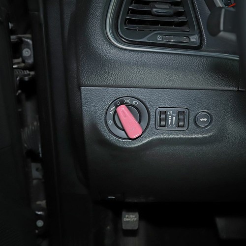 Headlight Switch Cover Trim Decorative For Dodge Charger 10+/Challenger 15+ Pink - Picture 5 of 10