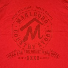 Vintage 1990s Marlboro Country Store T-shirt XL Cowboy Western USA Made RARE!