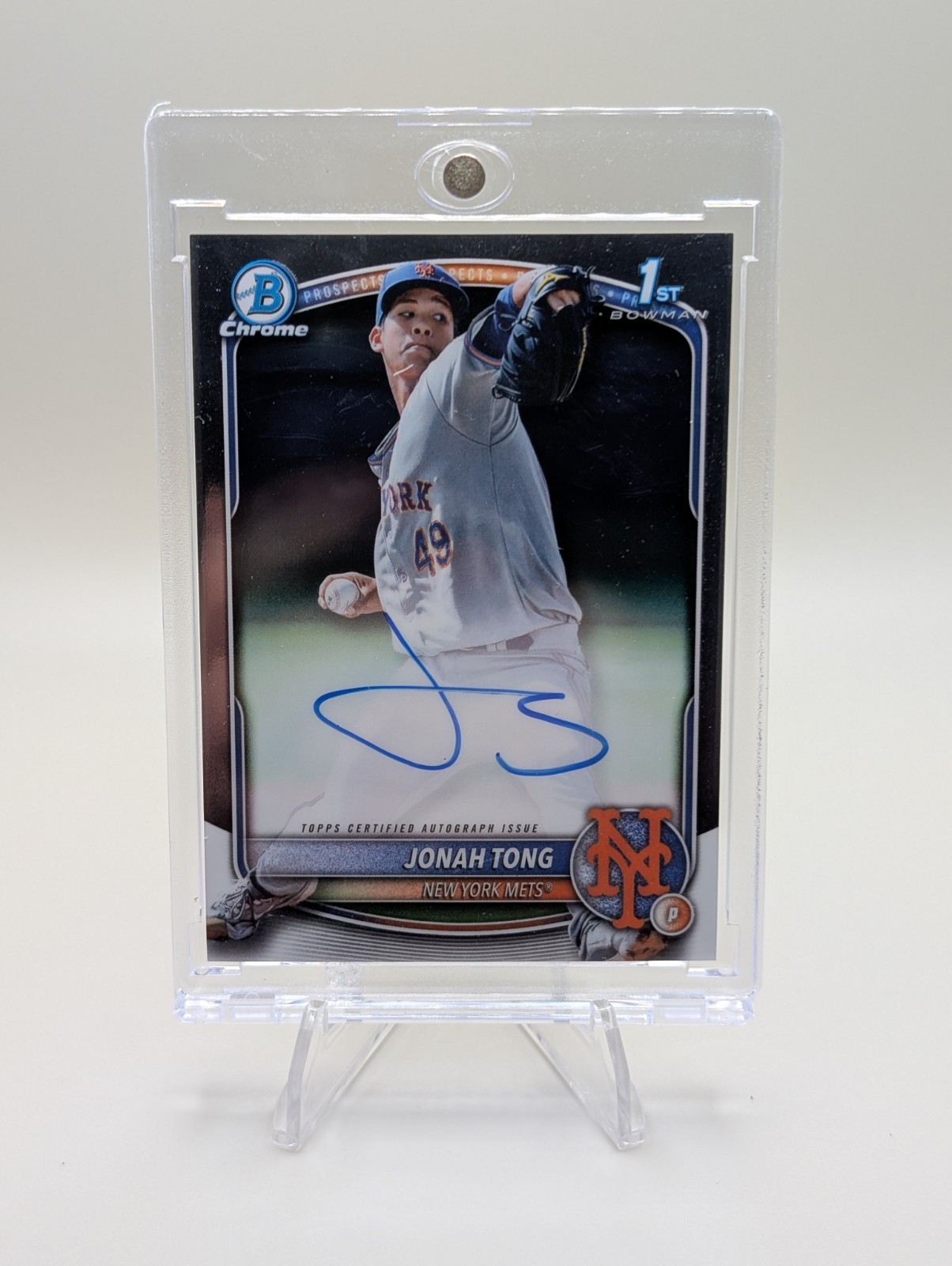 2025 Bowman Chrome JONAH TONG CPA-JTO 1st Bowman Auto METS