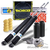 Bilstein 2X StoßDÄMpfer +Febi Domlager +PROTECTION-KIT Hinten FÜR Opel Corsa D