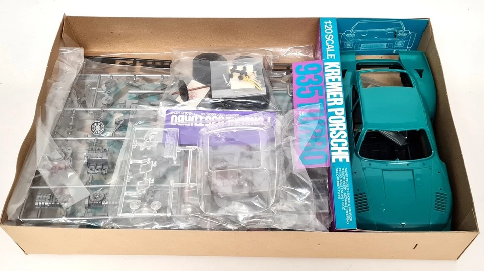 Tamiya 1/20 Porsche Kremer 935 Turbo Vaillant Vintage Scale Model Car Kit - Image 2 of 4