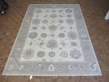9 x 12'2 Hand Knotted Ivory Peshawar Oriental Rug G16503
