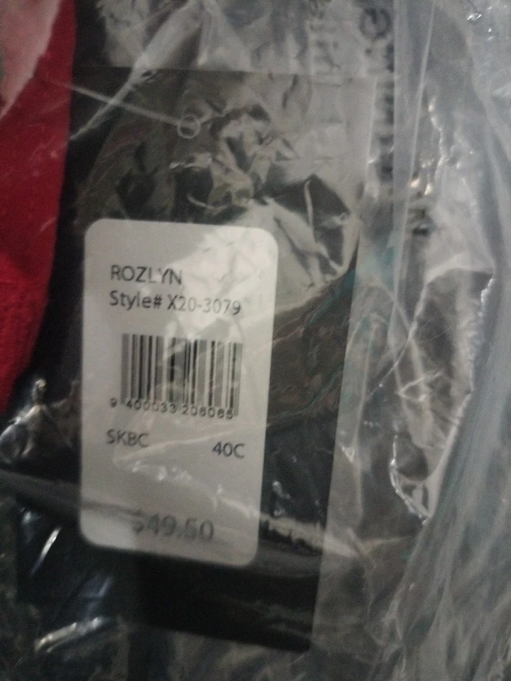 NWT Frederick's Of Hollywood Lingerie Sheer Burlesque Red Studded Rozlyn Bra 40C - Image 3 of 4