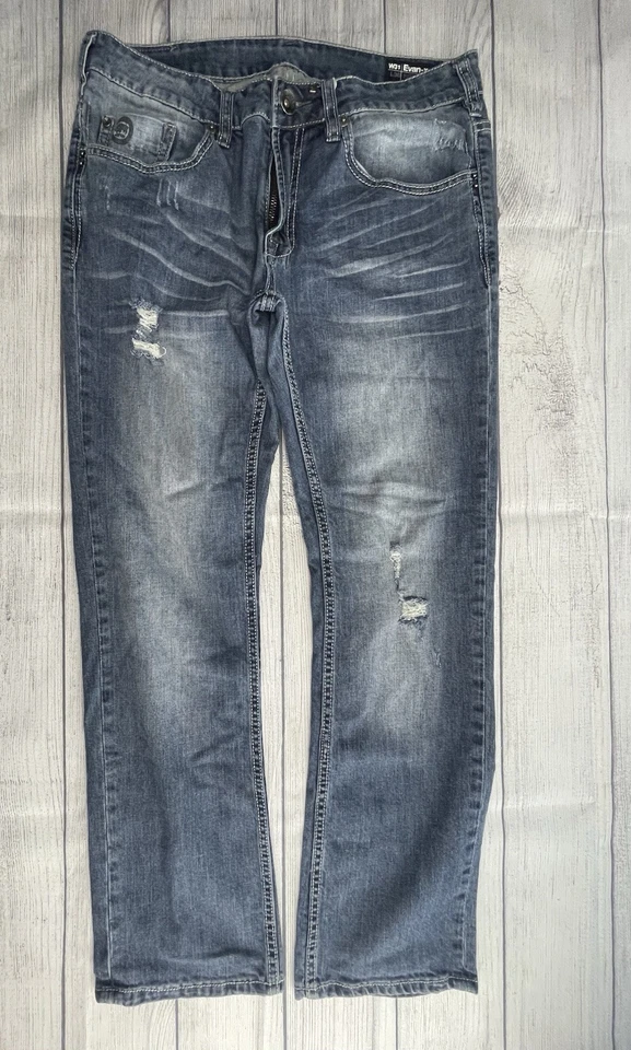 Jeans Buffalo David Button masculino 31x30 Evan-X slim stretch - Imagem 2 de 4