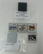 Lot of 6 Nintendo 3DS DS Games Mario Kart 7 Party Rough Shape Tested & Works!