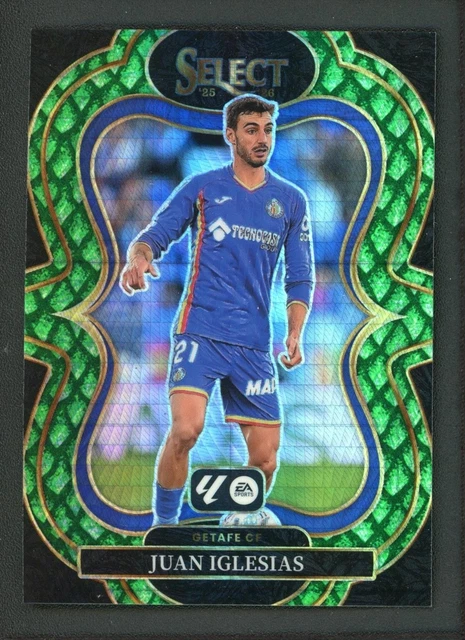 2025-26 JUAN IGLESIAS 20/28 PANINI SELECT LA LIGA MEZZANINE JADE DRAGON SCALE