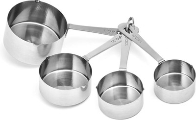 Amco Stainless Steel Measuring Cups (Set of 4) - Dishwasher Safe Kitchen Gadgets