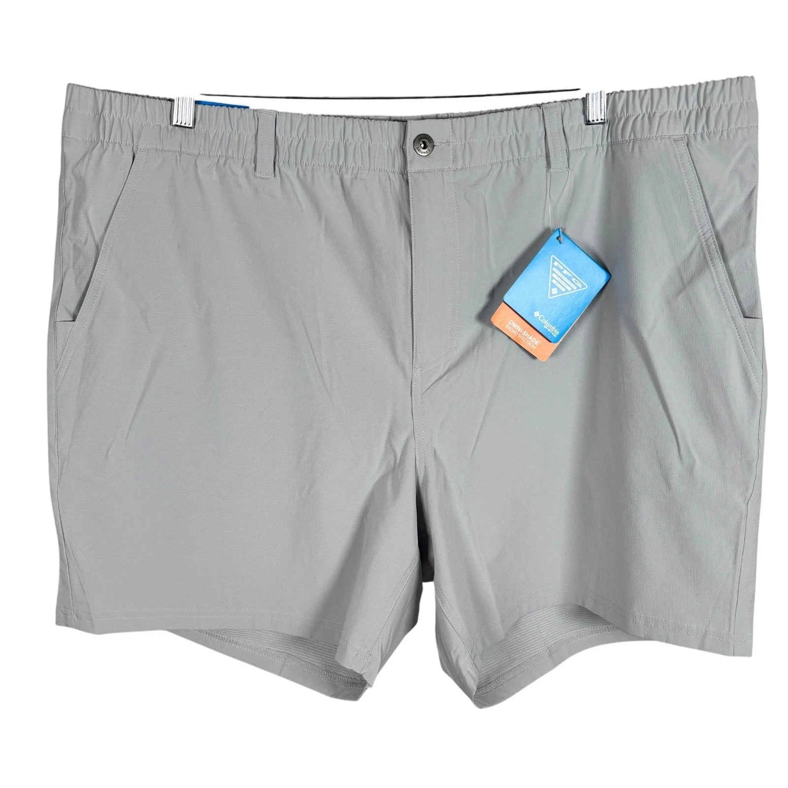 NEW Columbia PFG Uncharted Shorts Cool Grey Mens 2XL Lined Quick Dry $55
Opens in a new window or ta