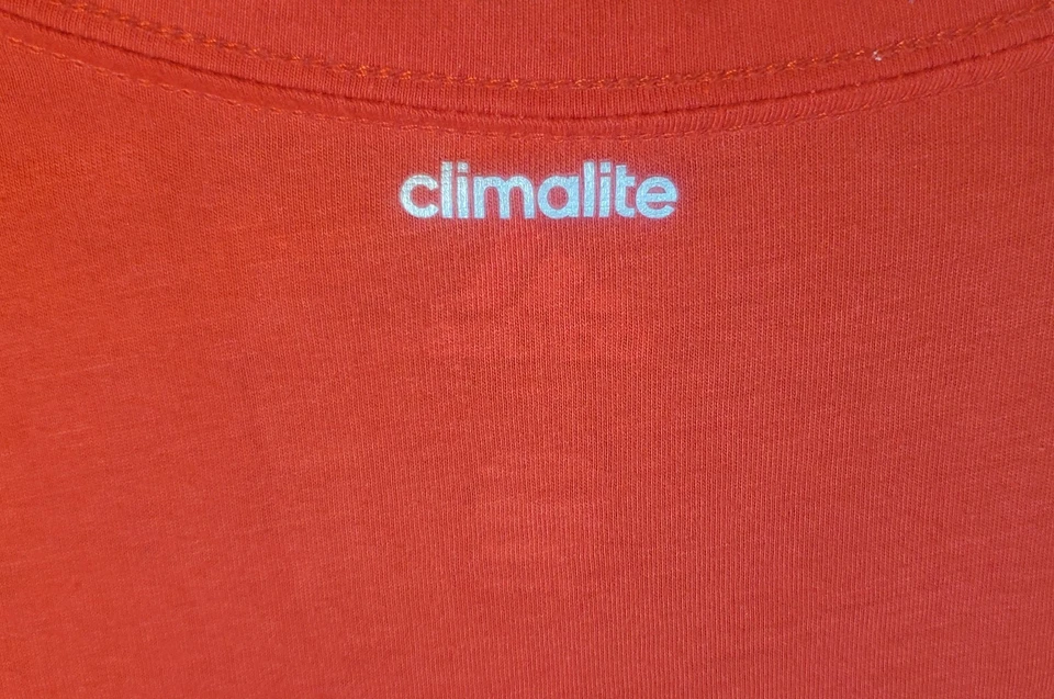 Camisa Adidas Climalite L Hombre Manga Larga Roja Canadá Logo Olímpico Foto 4 de 4