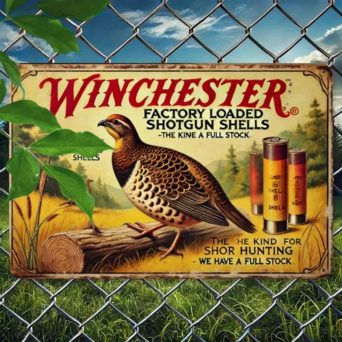 8x12 Inch Winchester Vintage Tin Metal Signs Home Décor Retro Pheasant Hunting S