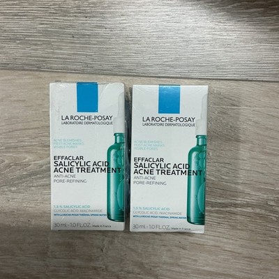 2 Brand New La Roche-Posay Effaclar Salicylic Acid Acne Treatment 1 oz