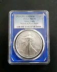 2024(W) $1  Silver Eagle PCGS MS70 First Strike Blue Holder West Point 7105