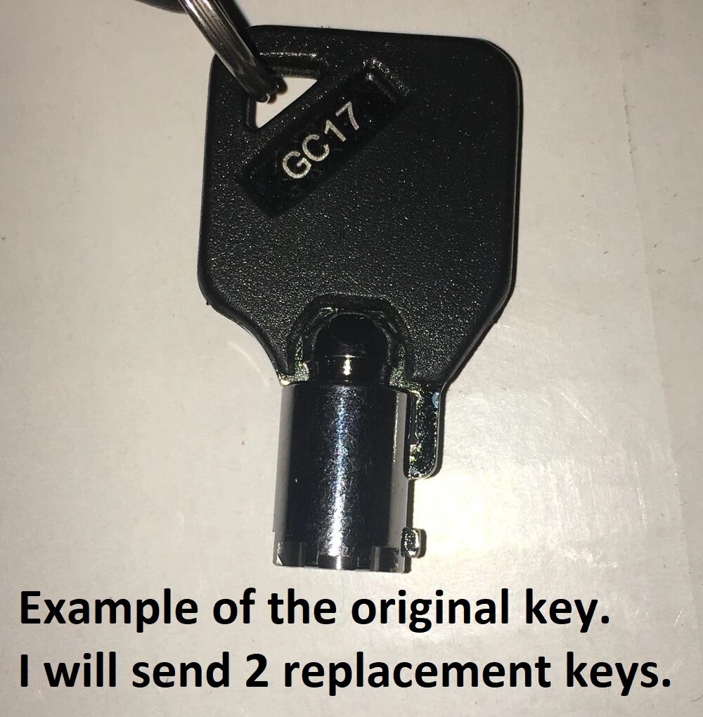 GC17 2 NEW KEYS Sentry Pistol Safe Code: GC17 Handgun Key Models 