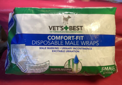 Vet's Best Rüdenwickel für Hunde, Comfort-Fit Einweg, klein, 12 Stück