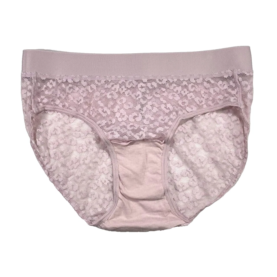 Nuevo sin etiquetas DKNY Mujer S Leopardo Encaje Bikini Panty Transparente DKS94 Foto 4 de 4