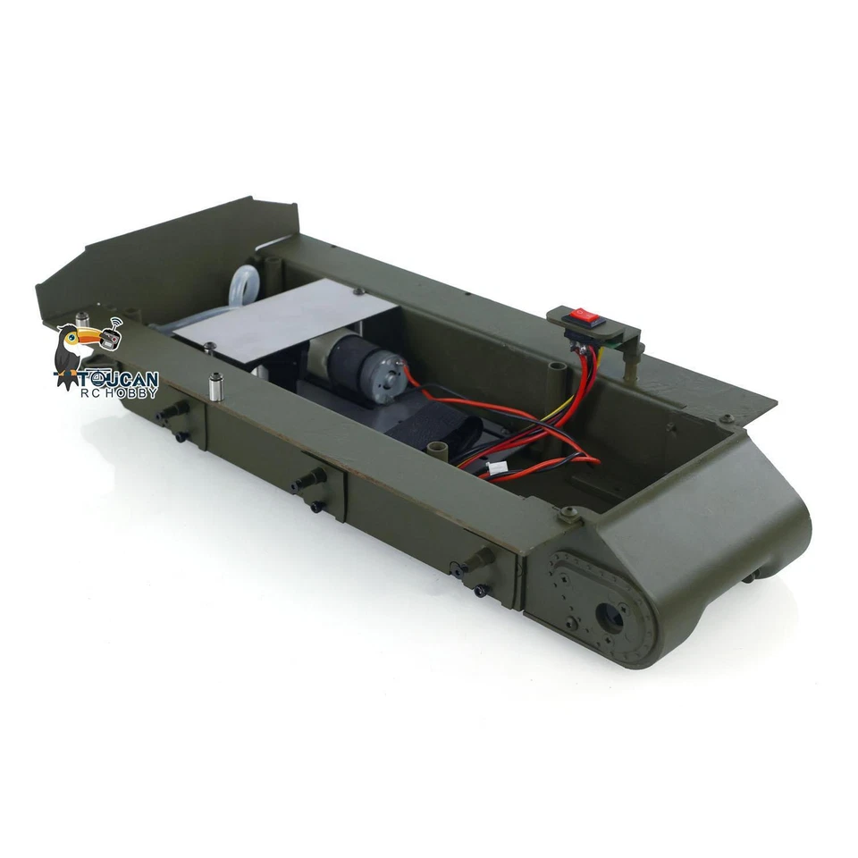 Metal Chassis w Metal Smoke Unit for Henglong 1:16 RC Tank 3898 USA M4A3 Sherman - Image 4 of 4