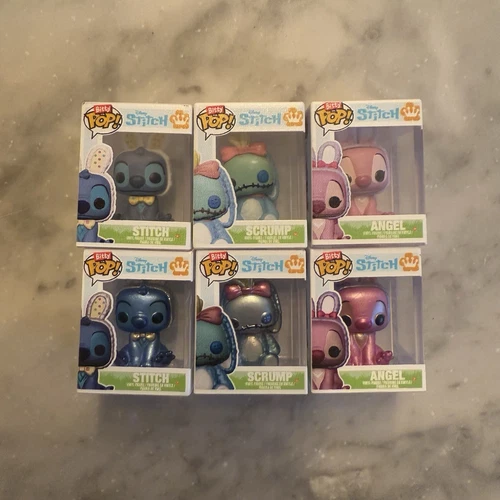 Funko Bitty Pop Lilo & Stitch: Stitch, Scrump, Angel *With Chase Metallics*