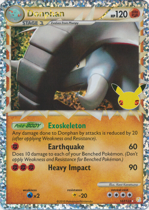 Donphan (Prime) - 107/123 (Classic Collection) Celebrations NM Pokemon TCG
