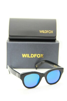 NEW WILDFOX MONROE BLACK MIRRORED AUTHENTIC FRAME SUNGLASSES  display picture 3
