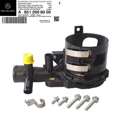 Original Mercedes Wasserstutzen Auslaufstutzen mit Schrauben OM 651 A6512006000