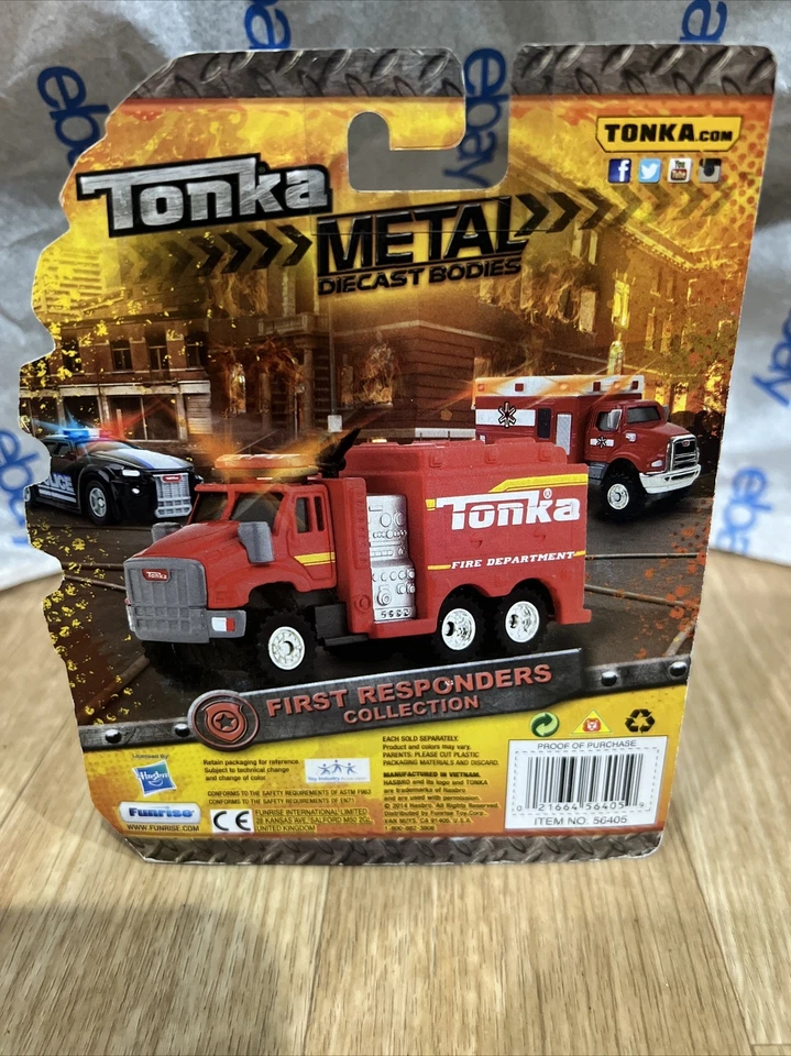 TONKA POLICE FORCE CAR PRIMEROS RESPONDEDORES METAL FUNDIDO A PRESIÓN Nuevo Foto 2 de 2
