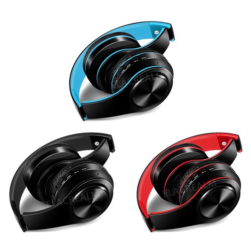 Bluetooth Headset Wireless Stereo Earphone Over-Ear Foldable Headphones With Mic - Picture 2 of 36