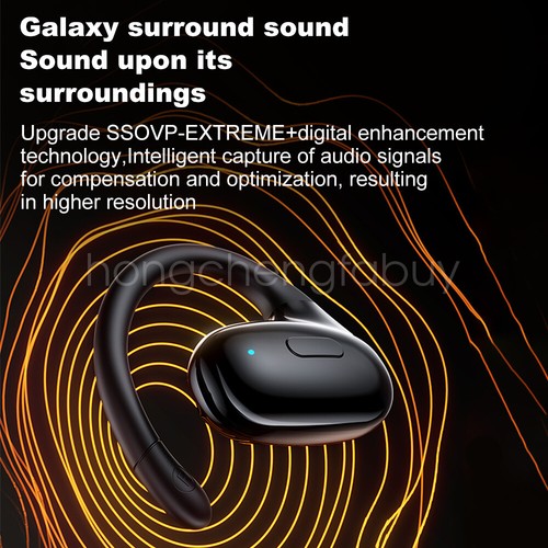 Bluetooth 5.3 Wireless Earpiece Headphones Earbuds Handsfree Headset Open Ear - Zdjęcie 11 z 27