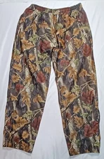 Master Sportsman Rugged Outdoor Gear Camo Pants Drawcord Waist/Zip Legs Men’s XL