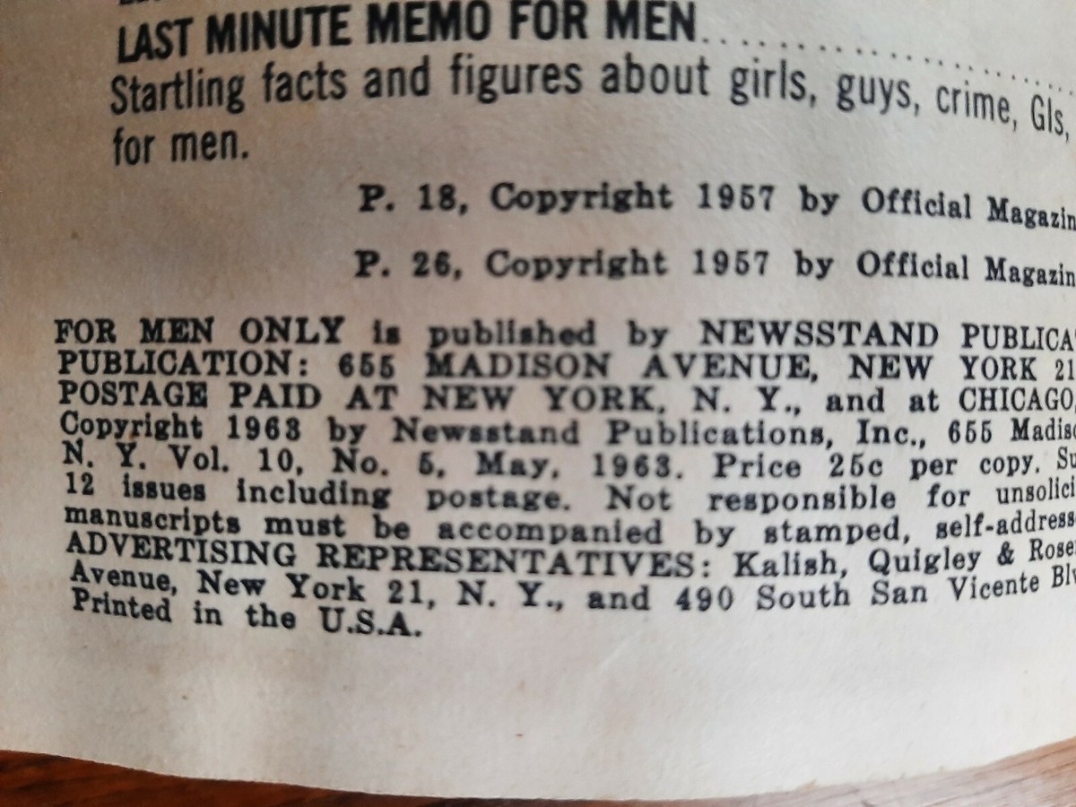 資料価値あり！アメリカのパルプ・マガジンのチェックリスト 1960's Key Pulp Magazines (3). Man's Life Rare Nazi | eBay