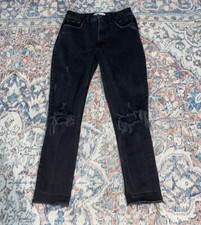 Abercrombie  Fitch The Skinny High Rise Distressed Jeans SZ 26/2 Regular EUC