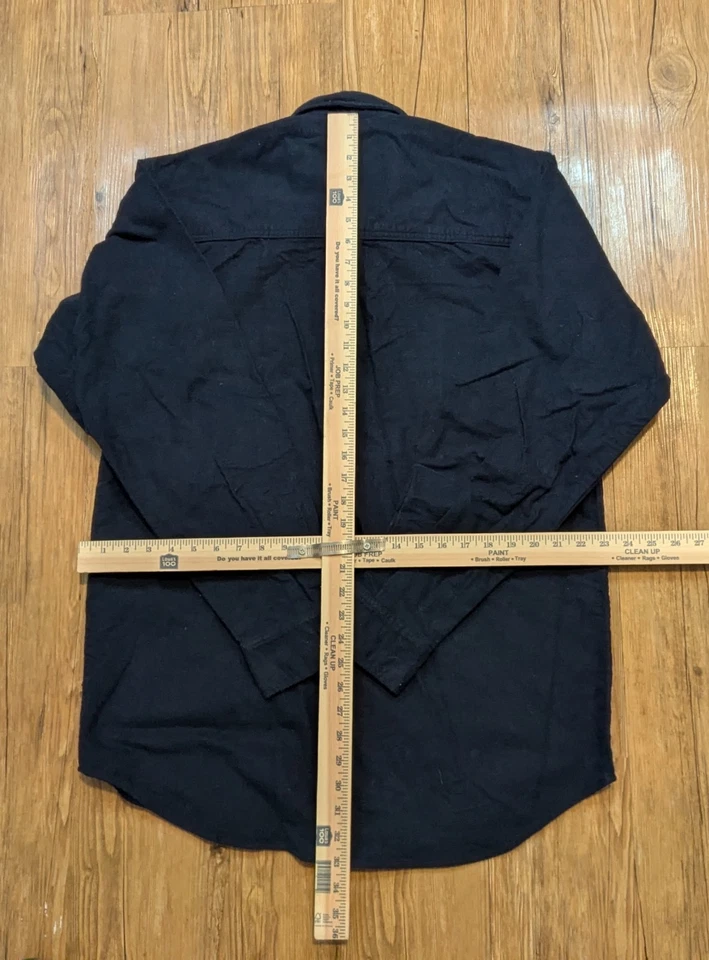 Camisa Moose Creek Gamuza Peso Pesado Azul Manga Larga Para Hombre LT Grande Alta B31 Foto 3 de 3