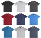 Mens Short Sleeve Polo Shirt Double Tipping Collar with Pocket M - 3XL  2403/07