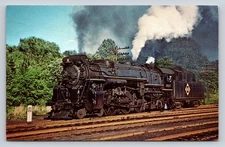 Erie 2935 Steam Locomotive Photochrome Postcard by Bob Collins