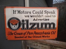 Oilzum プレート 看板 美品 USA 40s アメリア 広告 ア hTEI Oilzum In Collectible Gas & Oil Advertising Signs for sale | eBay