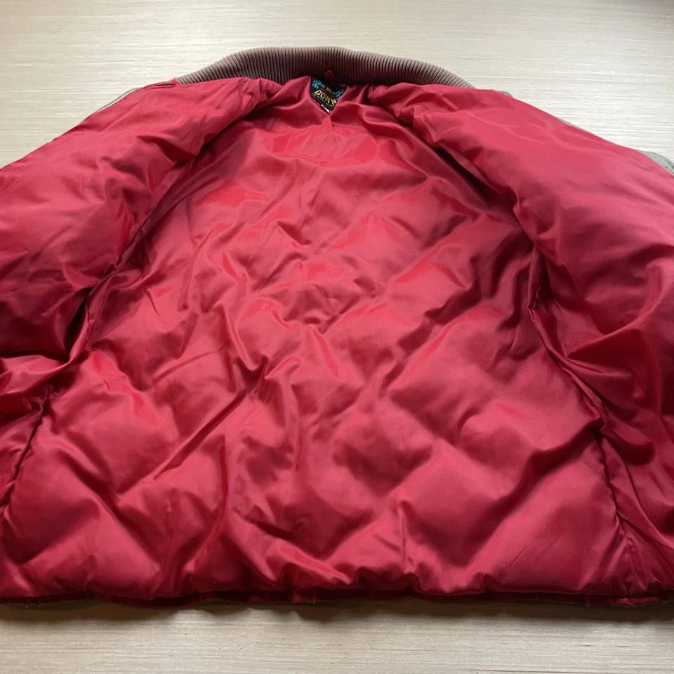 Vintage 60s Eddie Bauer Goose Down Jacket Skyliner Quilted Parka 70s Size 44 - Image 4 of 4