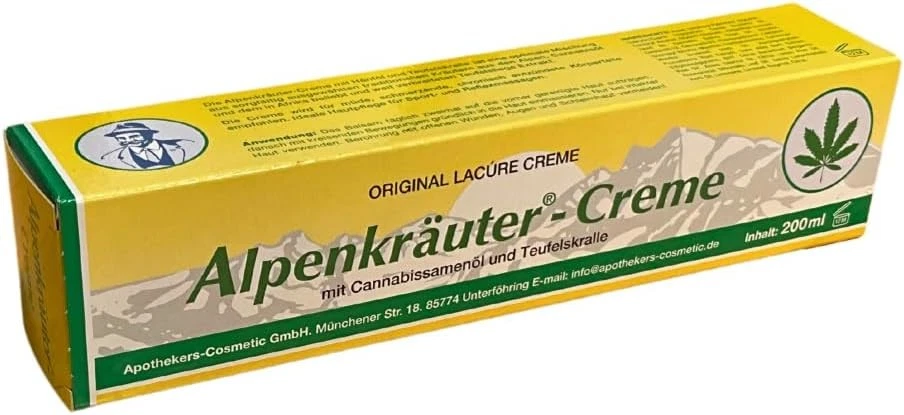 APOTHEKERS-COSMETIC LACURE Alpenkräuter m it Hanföl u. Teufelskralle 1x200 ml Salbe